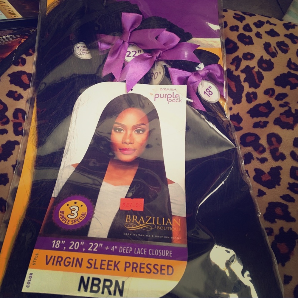 Brazilian sleek pressed weave